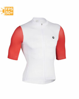 Jersey Sleeve Blanco-Rojo
